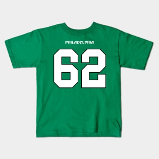 Jason Kelce Jersey (Front / Back Print) Kids T-Shirt